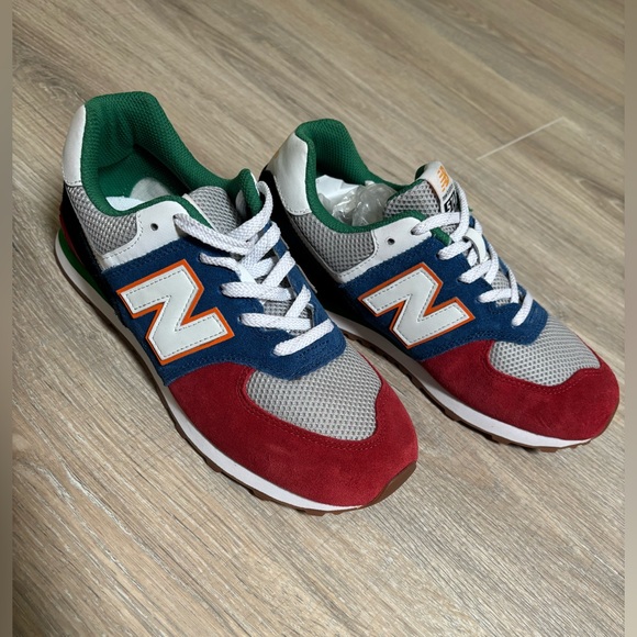 New Balance Red and Green Athletic Shoes - Picture 1 of 1